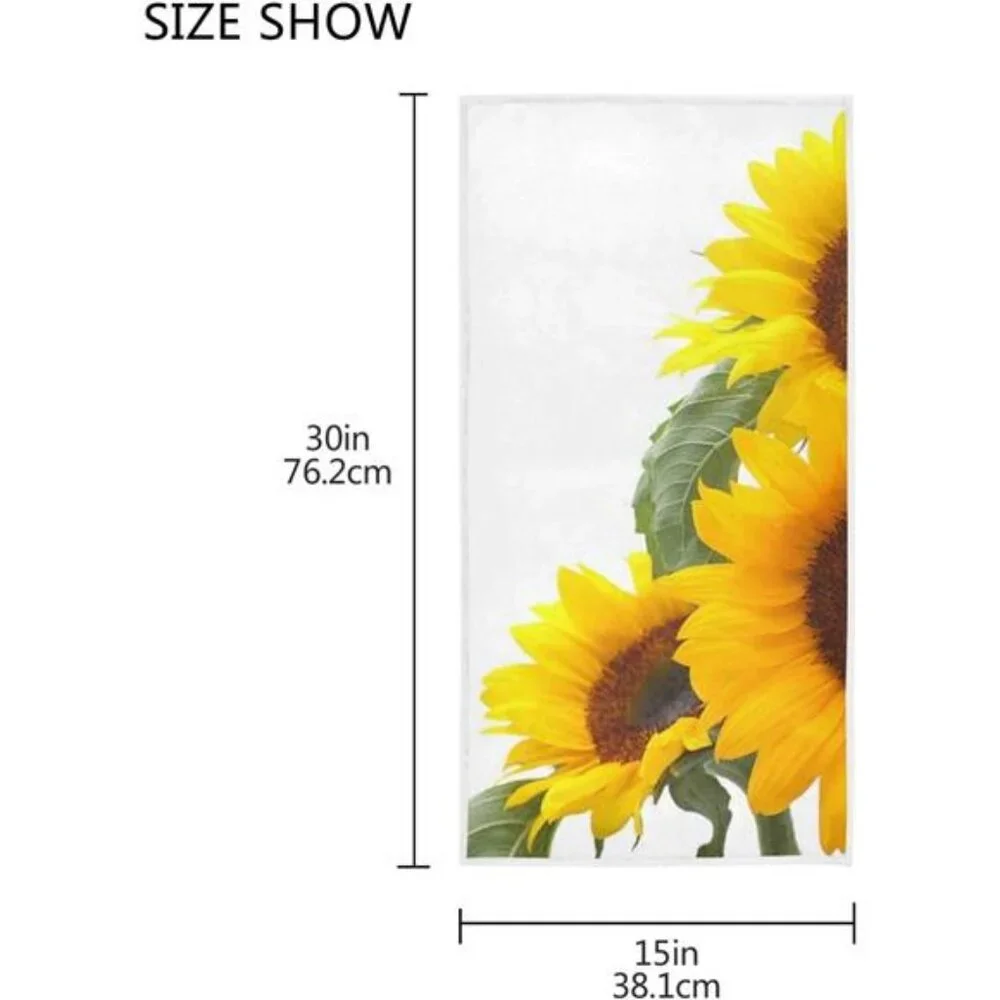 Sunflower Hand Towel Soft Towels for Bathroom, Hotel, Gym, Spa 30